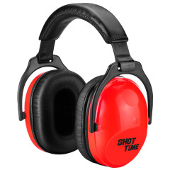 Наушники пассивные ShotTime 15  с поролоновыми амбушюрами NRR 22 ДБ Красный