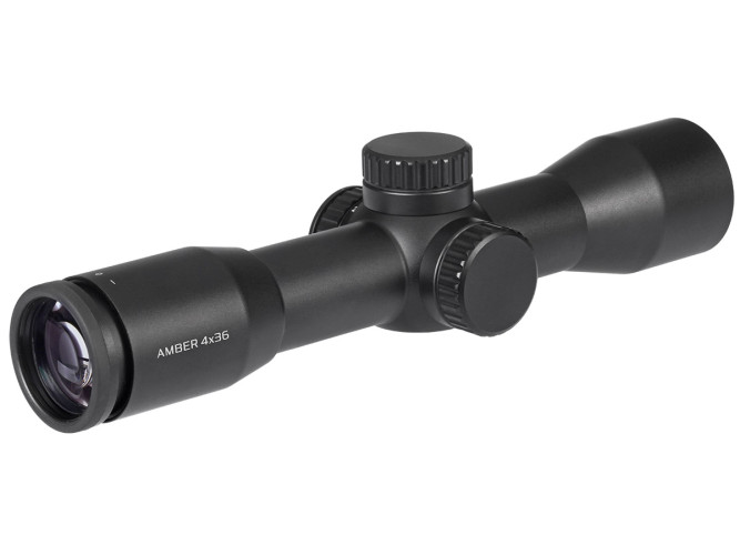 Прицел оптический Gaut Amber 4x36 Сетка 27 (Mil-Dot) / Подсветка красная