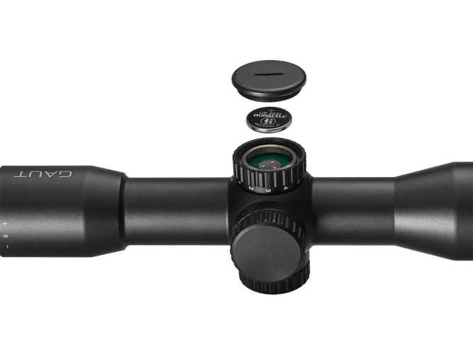 Прицел оптический Gaut Amber 4x36 Сетка 27 (Mil-Dot) / Подсветка красная