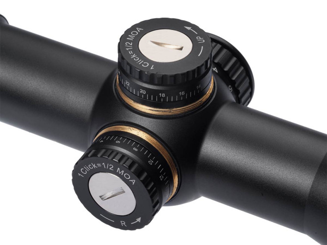 Прицел оптический Gaut Amber 4x36 Сетка 27 (Mil-Dot) / Подсветка красная