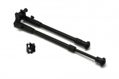 Сошки телескопические Стикхант STS-03 с креплением на ствол и планку Вивера (Weaver)