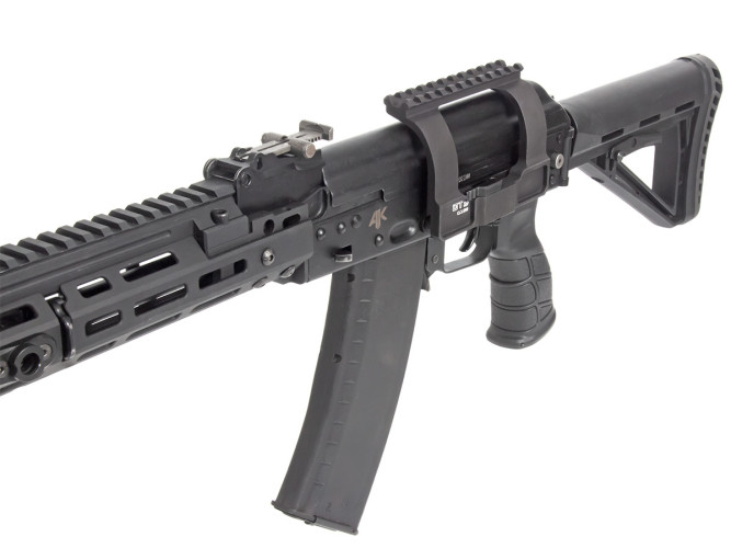 Кронштейн GTS Q.128 боковой быстросъёмный Picatinny АК/Сайга 11 слотов