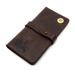 Портмоне Пергама Утки из натуральной кожи Коричневый