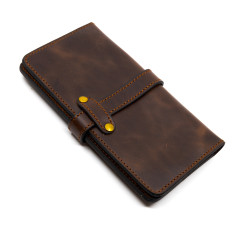 Портмоне Пергама Утки из натуральной кожи Коричневый