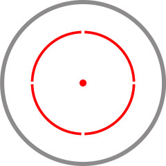 Прицел коллиматорный Vector Optics Nautilus 1X30 IR FP WP (SCRD-D26P) Закрытый Circle DOT 3 MOA