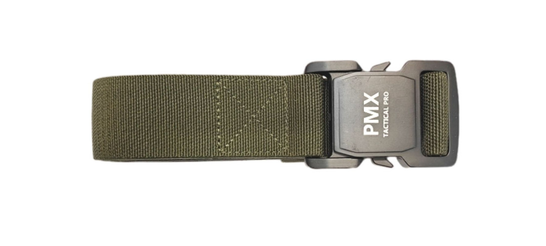 Ремень брючный PMX-83 с металлической застёжкой Зелёный