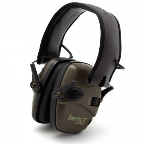 Наушники активные стрелковые Honeywell Howard Leight Impact Sport R-01526 22-82 ДБ Олива