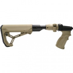 Приклад телескопический Fab Defense M4-SVD SB GL-CORE для СВД / Тигр с амортизатором Койот