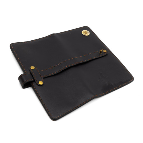 Портмоне Пергама Охотник и собака из натуральной кожи Чёрный