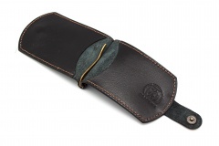 Купюродержатель Пергама Лось из натуральной кожи Чёрный