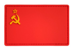 Шеврон Нашивка тактический Патч RusForce Флаг СССР 8*5 см красный