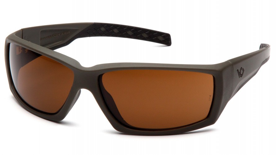 Очки баллистические стрелковые Pyramex Overwatch VGSG718T Anti-fog Коричневые 23%