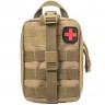 Аптечка тактическая Rusforce Emergency для хранения медикаментов 21x15x10 см Койот