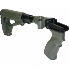 Приклад телескопический Fab Defense M4-SVD SB GL-CORE для СВД / Тигр с амортизатором Зелёный
