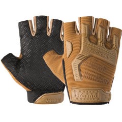Перчатки тактические Outdoor Gloves Adventure укороченные прорезиненные Койот