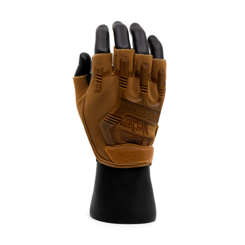 Перчатки тактические Outdoor Gloves Adventure укороченные прорезиненные Койот