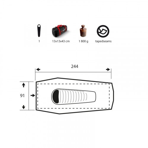 Палатка туристическая Trimm Solo для 1 человека Койот