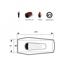 Палатка туристическая Trimm Solo для 1 человека Койот