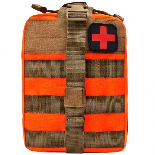 Аптечка тактическая Rusforce Emergency для хранения медикаментов 21x15x10 см Оранжевый