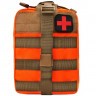 Аптечка тактическая Rusforce Emergency для хранения медикаментов 21x15x10 см Оранжевый