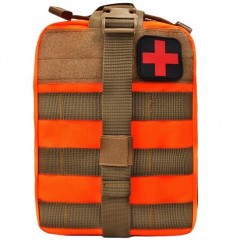 Аптечка тактическая Rusforce Emergency для хранения медикаментов 21x15x10 см Оранжевый