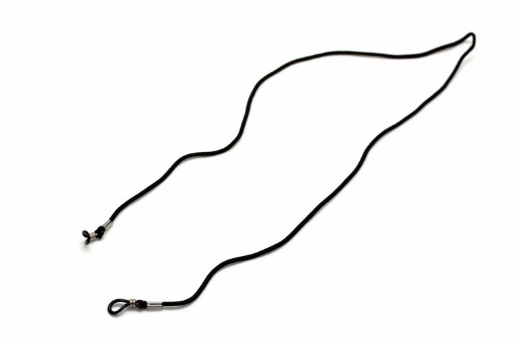 Шнурок-резинка для стрелковых очков текстильная 68 см Черный