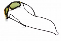 Шнурок-резинка для стрелковых очков текстильная 68 см Черный