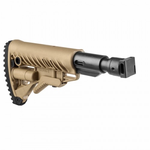 Приклад телескопический Fab Defense M4-SAIGA SB для АК-74М / АК-100-е / Сайга с амортизаторам Койот