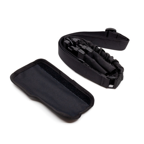 Ремень оружейный PMX Tactical PMX-12 II на 2 точки с амортизатором Чёрный