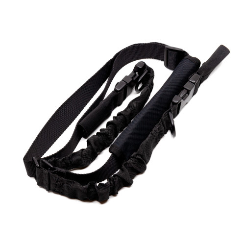 Ремень оружейный PMX Tactical PMX-12 II на 2 точки с амортизатором Чёрный