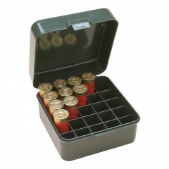 Коробка MTM Shotshell Case S25-12M-41 для хранения 25 патронов 12 калибра Серый