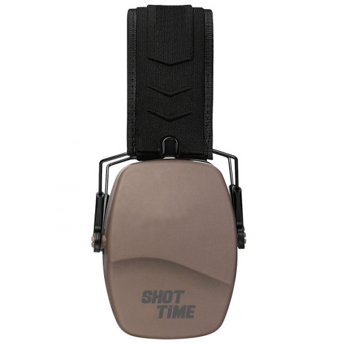 Наушники пассивные ShotTime 16 с поролоновыми амбушюрами NRR 25 ДБ Койот