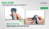 Налобный фонарь Nextorch ECO-STAR светодиодный 30 lm Зеленый