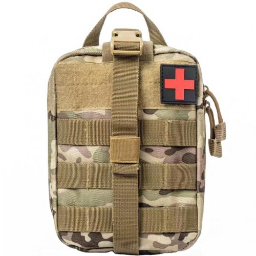 Аптечка тактическая Rusforce Emergency для хранения медикаментов 20x15x8 см Мультикам