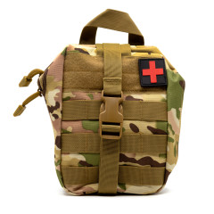 Аптечка тактическая Rusforce Emergency для хранения медикаментов 20x15x10 см Мультикам