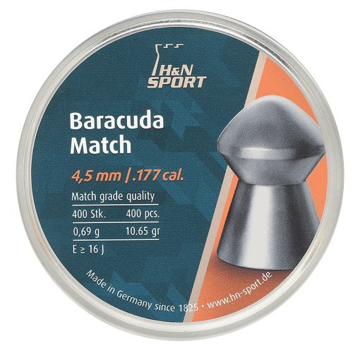 Пульки для пневматики HN Baracuda Match Конусообразные 4.51 мм 0.69 г (400 шт)