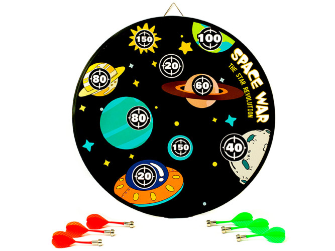 Набор Stinger 2 в 1 "Космос" для дартса c дротиками 12 шт D=38 см