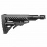 Приклад телескопический Fab Defense M4-SAIGA SB для АК-74М / АК-100-е / Сайга с амортизатором Чёрный