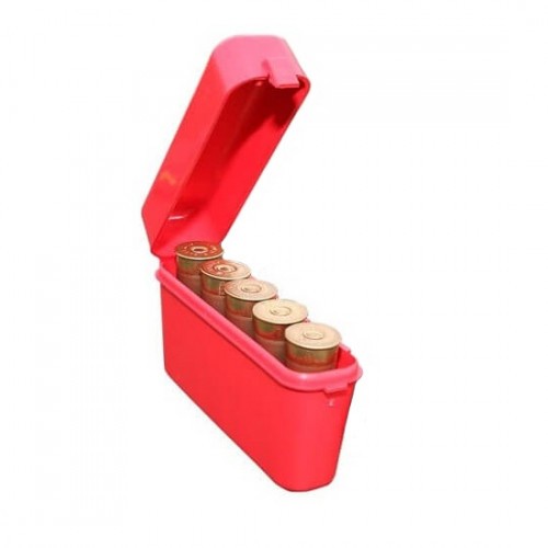 Коробка MTM Shotshell Case S-5-30 для хранения 5 патронов 12 калибра Красный