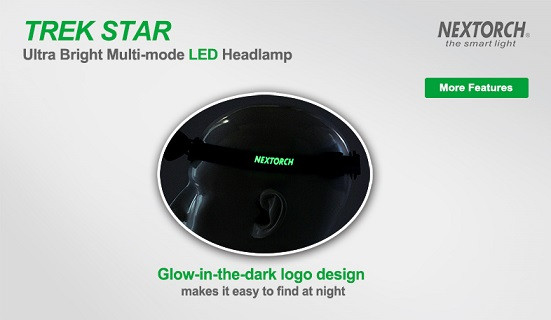 Налобный фонарь Nextorch TREK-STAR Свет - Холодный / Красный 220 lm