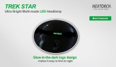 Налобный фонарь Nextorch TREK-STAR Свет - Холодный / Красный 220 lm