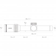 Прицел оптический Hawke Frontier 30 IR 1-6X24 (18400) Сетка L4A