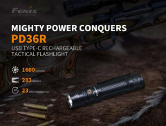 Фонарь повседневный Fenix PD36R Свет - Белый (Холодный) 1600 lm 283 м