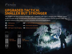 Фонарь повседневный Fenix PD36R Свет - Белый (Холодный) 1600 lm 283 м