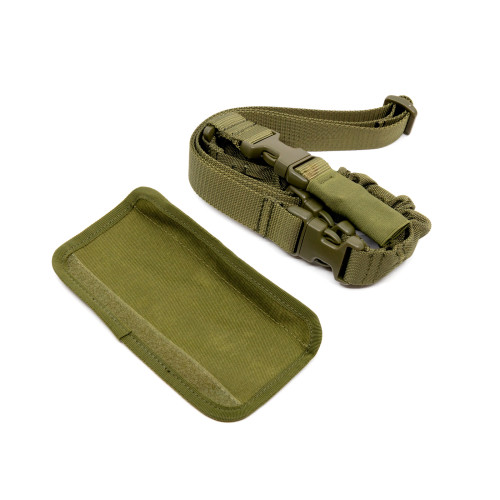 Ремень оружейный PMX Tactical PMX-11 II на 1 точку с амортизатором Зелёный