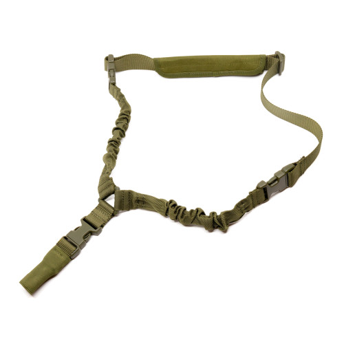 Ремень оружейный PMX Tactical PMX-11 II на 1 точку с амортизатором Зелёный