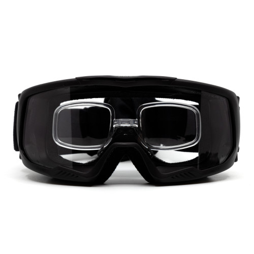 Очки-маска баллистические тактические PMX-Pro Armour GB-500SDTRX KIT Anti-fog Diopter Прозрачные 96% / Жёлтые 89% / Серые 23%