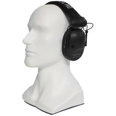Наушники активные стрелковые PMX Tactical Pro PMX-44B 27-85 ДБ Черный