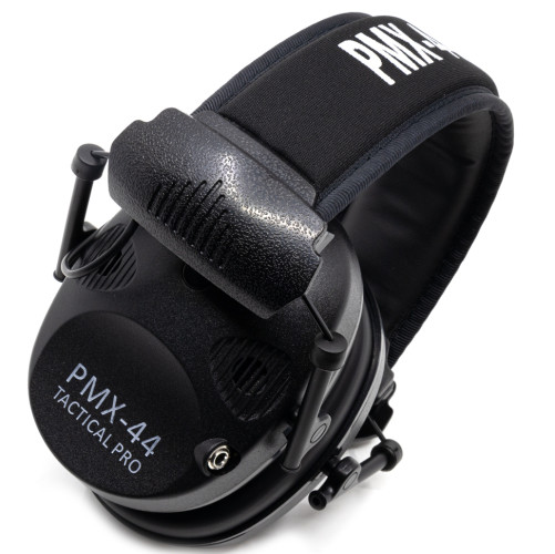 Наушники активные стрелковые PMX Tactical Pro PMX-44B 27-85 ДБ Черный