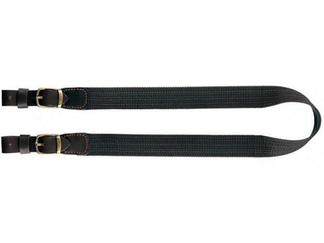 Ремень оружейный VEKTOR Р-7-25Ч без антабок из полиамидной ленты Чёрный